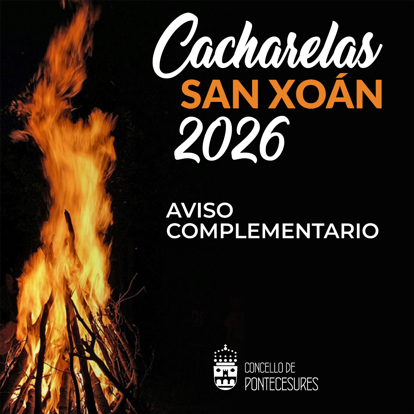 AVISO Cacharelas San Xo&aacute;n 2026 