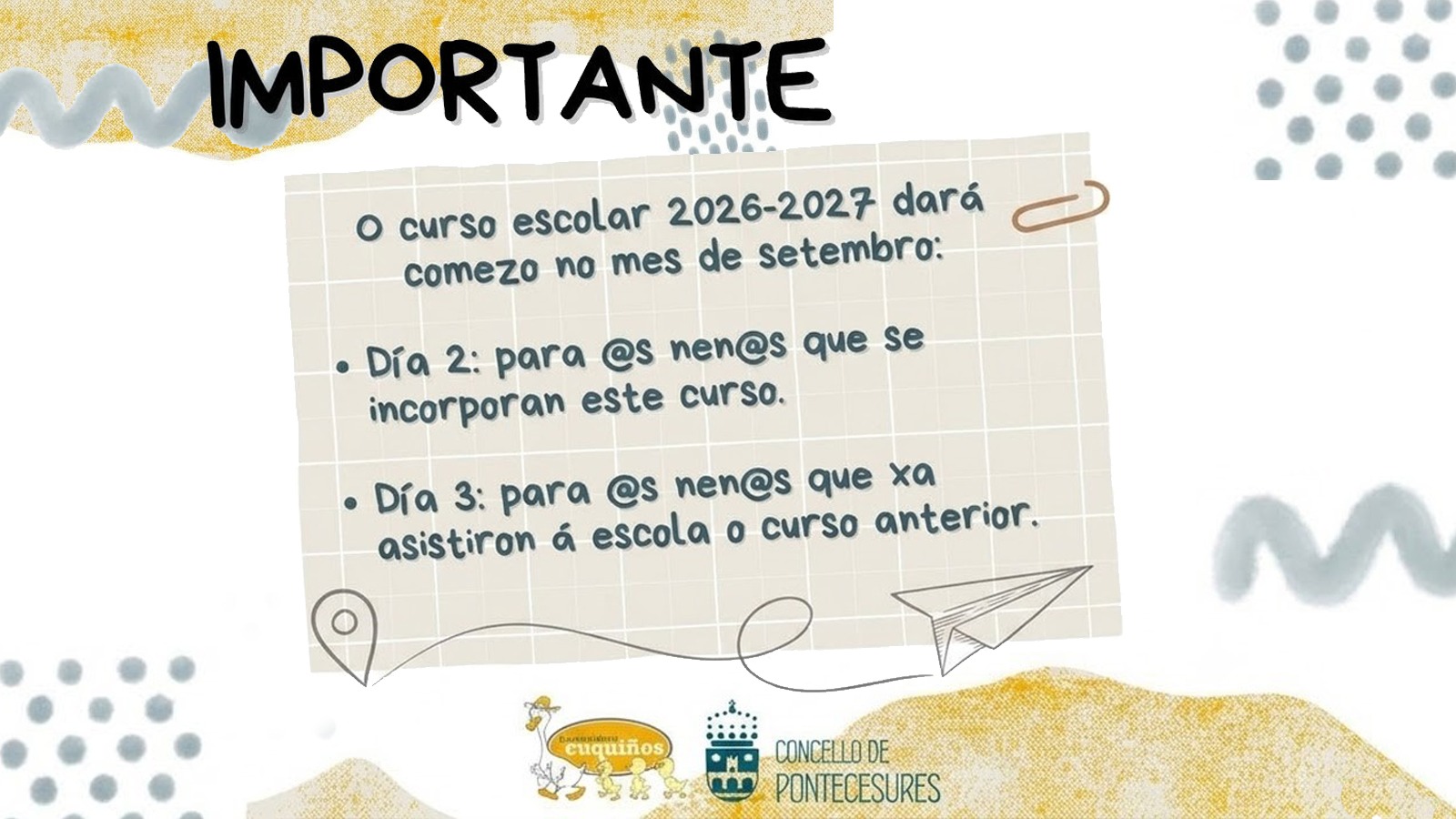 Inicio curso Escola Infantil Municipal