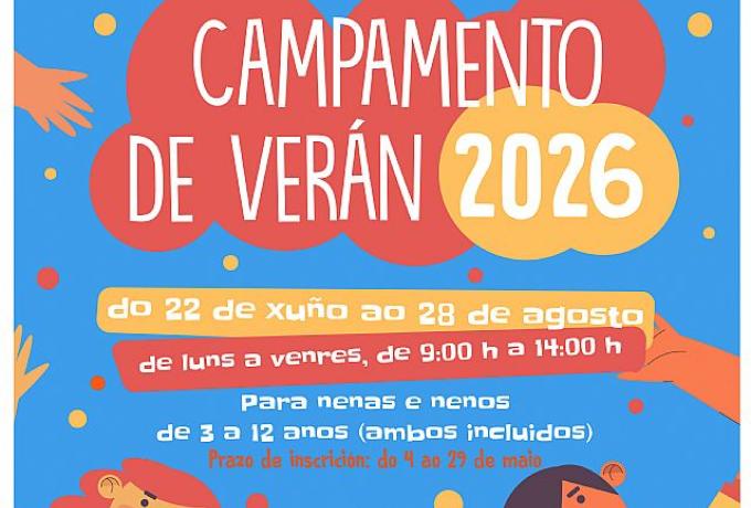 Cartel Campamento ver&aacute;n 2026