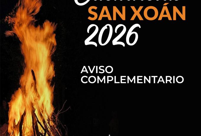 AVISO Cacharelas San Xo&aacute;n 2026 