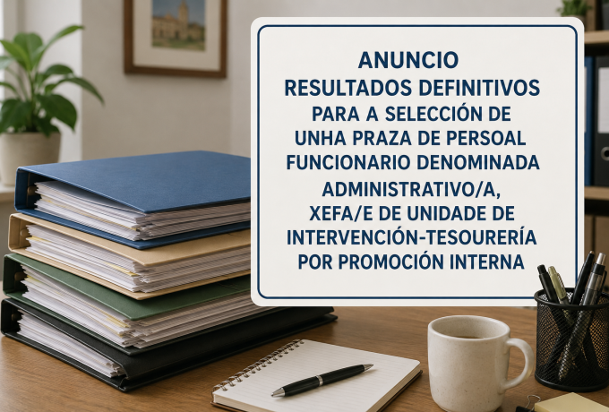 ANUNCIO DOS RESULTADOS DO PROCESO SELECTIVO